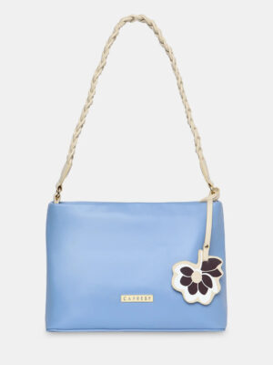 Caprese Sunshine Medium Powder Blue Baguette Bag