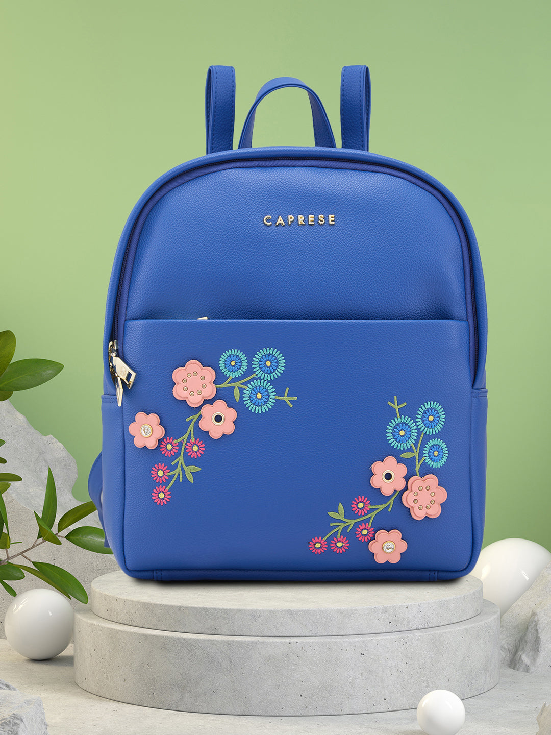 Caprese Erica Medium Blue Backpack - Image 7