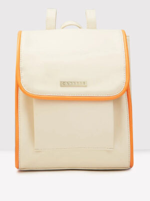 Caprese Gracie Medium Cream Backpack