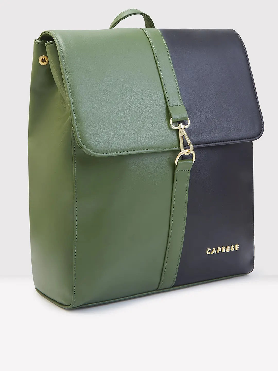 Caprese Lizzy Medium Olive Backpack - Image 3