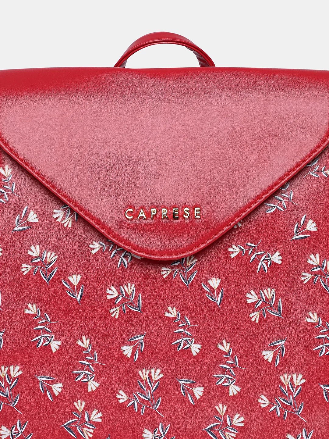 Caprese Merida Printed Large Red Backpack - Image 8