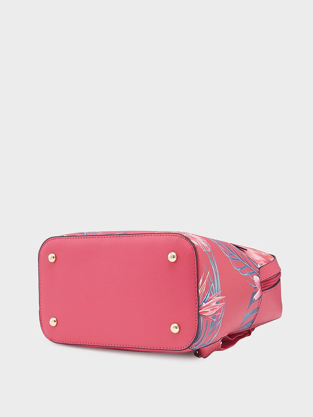Caprese Renee Medium Pink Printed Backpack - Image 4