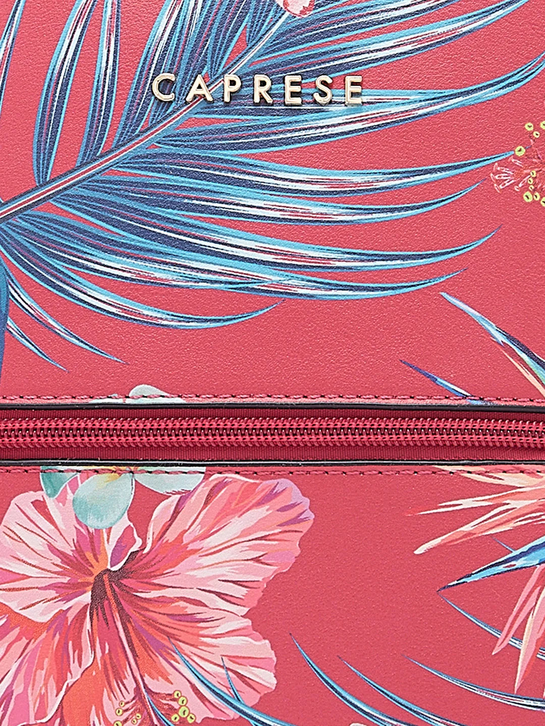 Caprese Renee Medium Pink Printed Backpack - Image 7