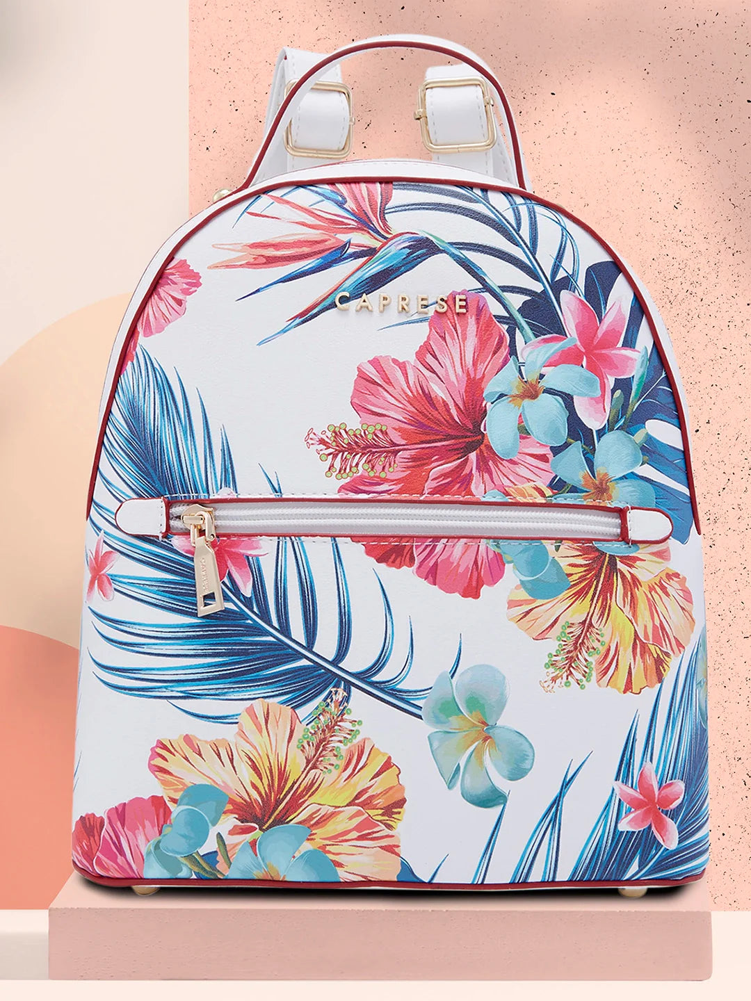 Caprese Renee Medium White Backpack - Image 2