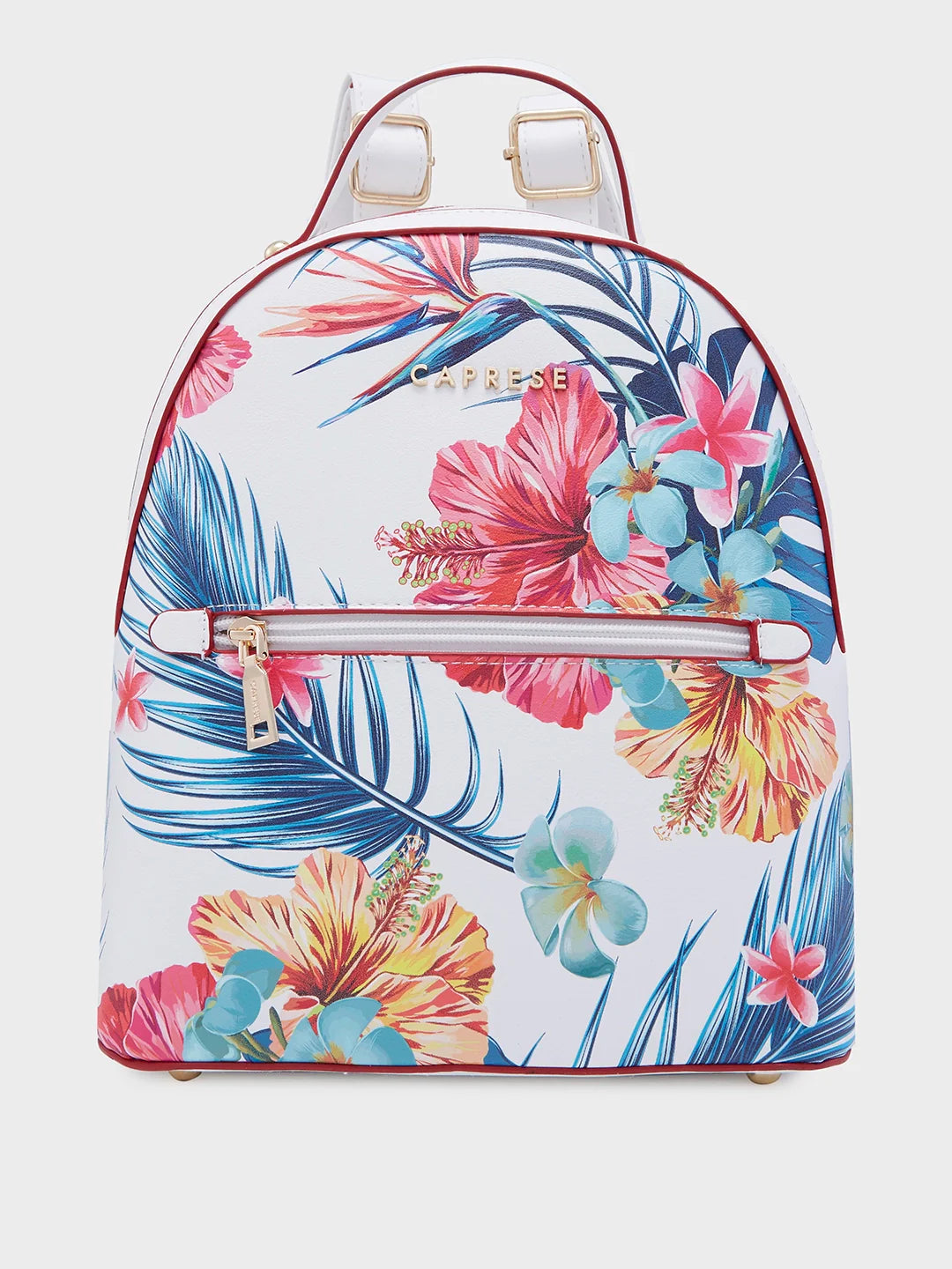 Caprese Renee Medium White Backpack