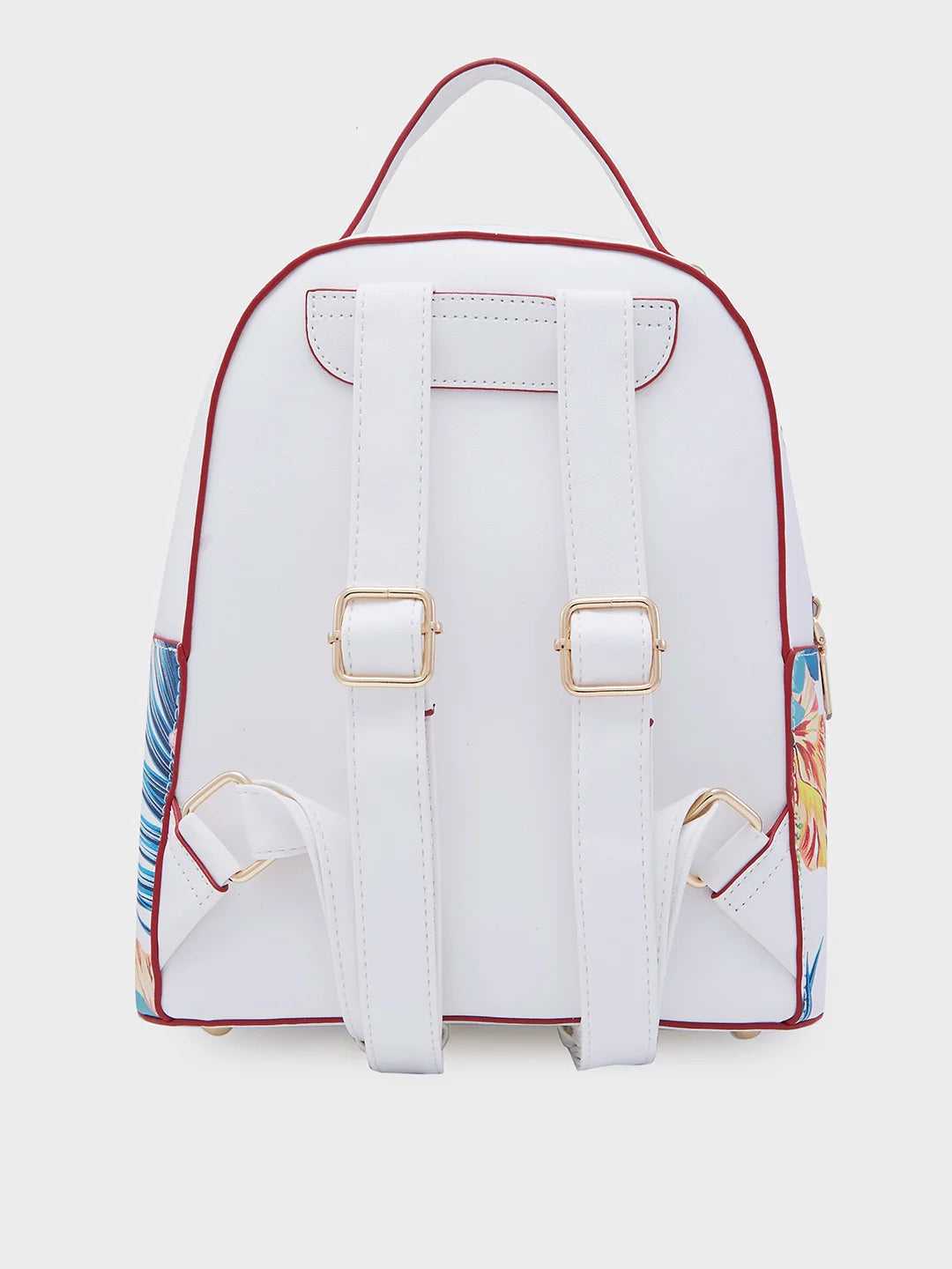 Caprese Renee Medium White Backpack - Image 4
