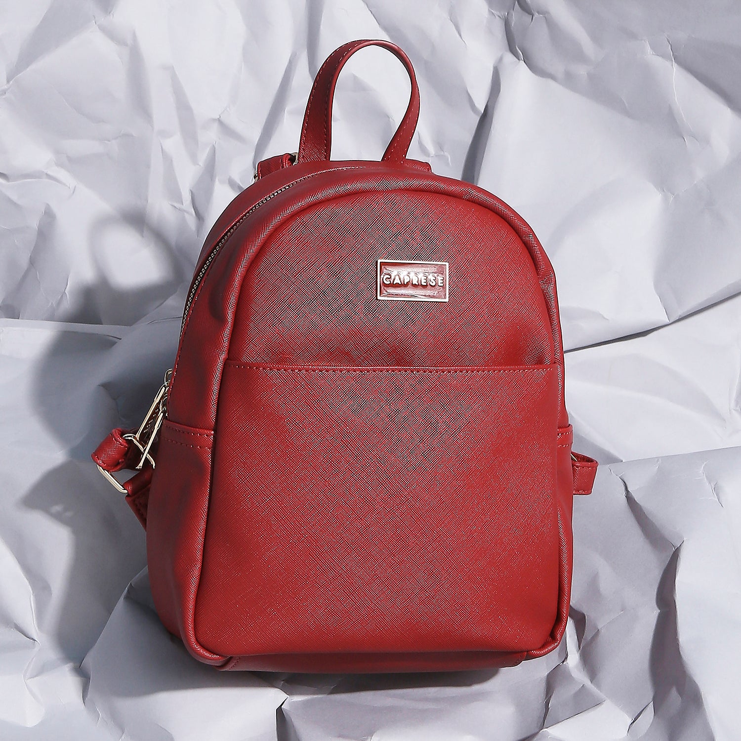 Caprese Sabeena Medium Maroon Backpack - Image 2