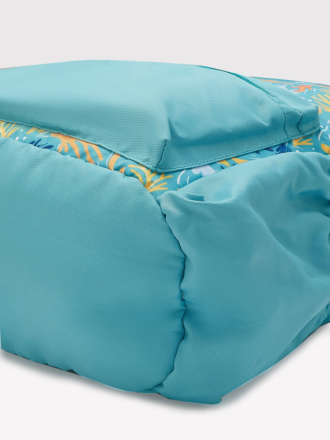 Caprese Xenia Medium Turquoise Printed Backpack - Image 5