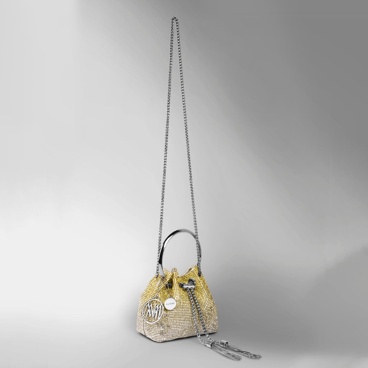 Caprese Aurora Silver Gold Clutch - Image 3