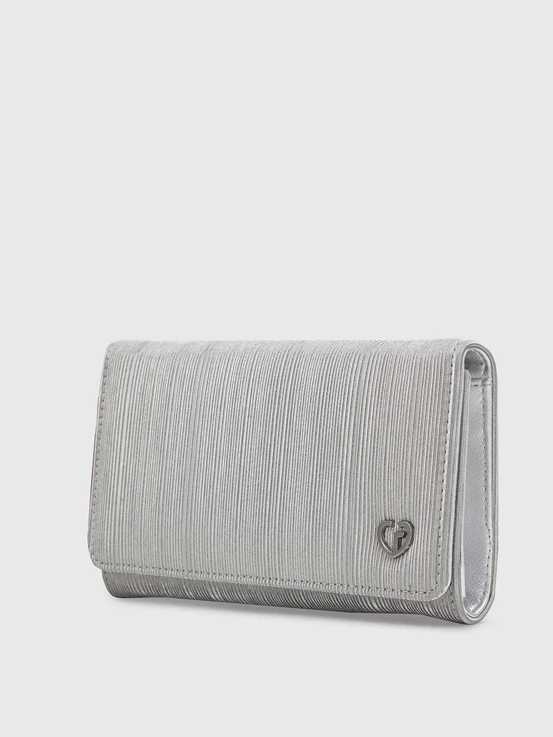 Caprese Party Bluma Medium Gunmetal Clutch - Image 4