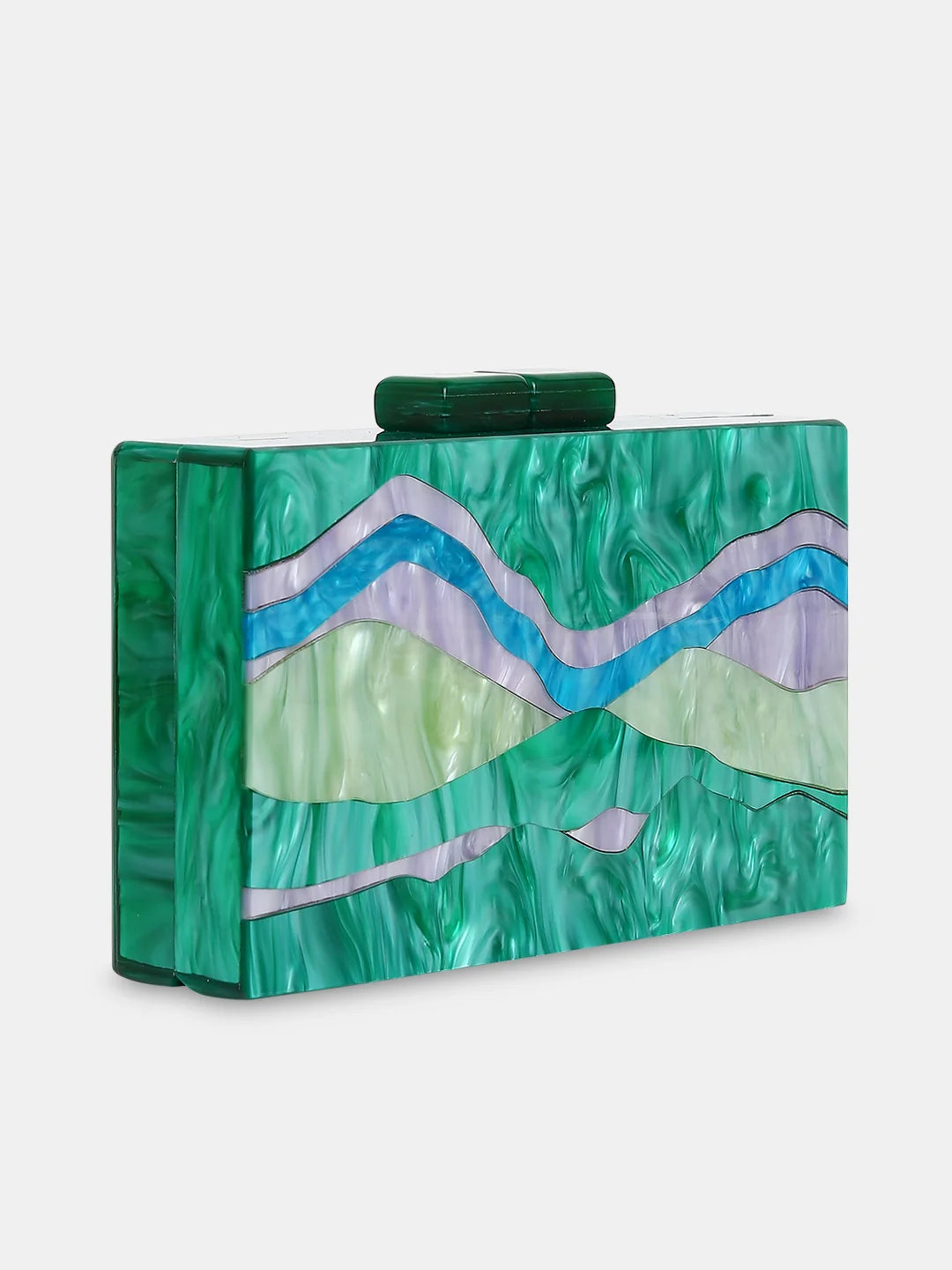 Caprese Gia Small Green Clutch - Image 4