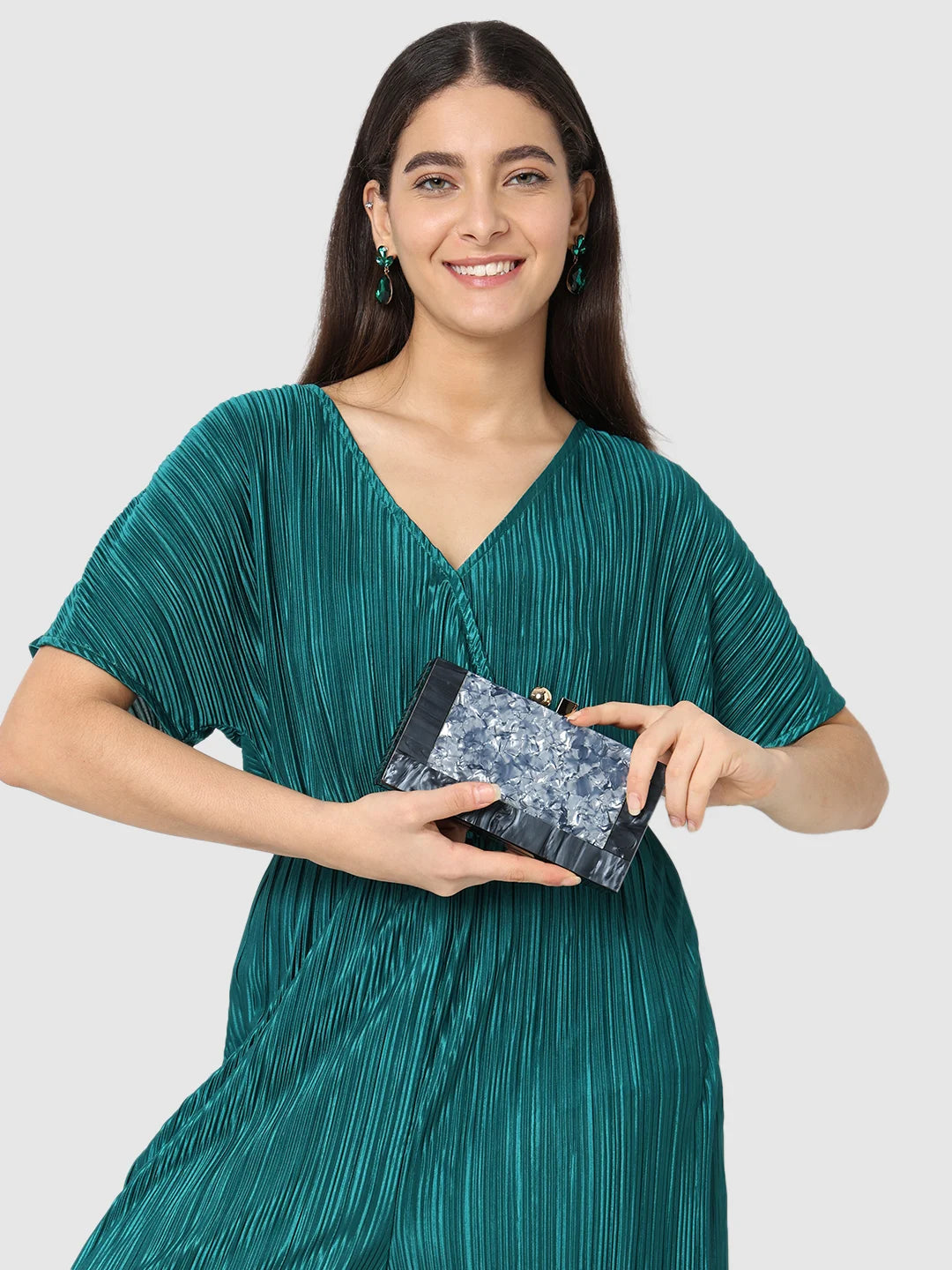 Caprese Gilia Small Grey Clutch - Image 3