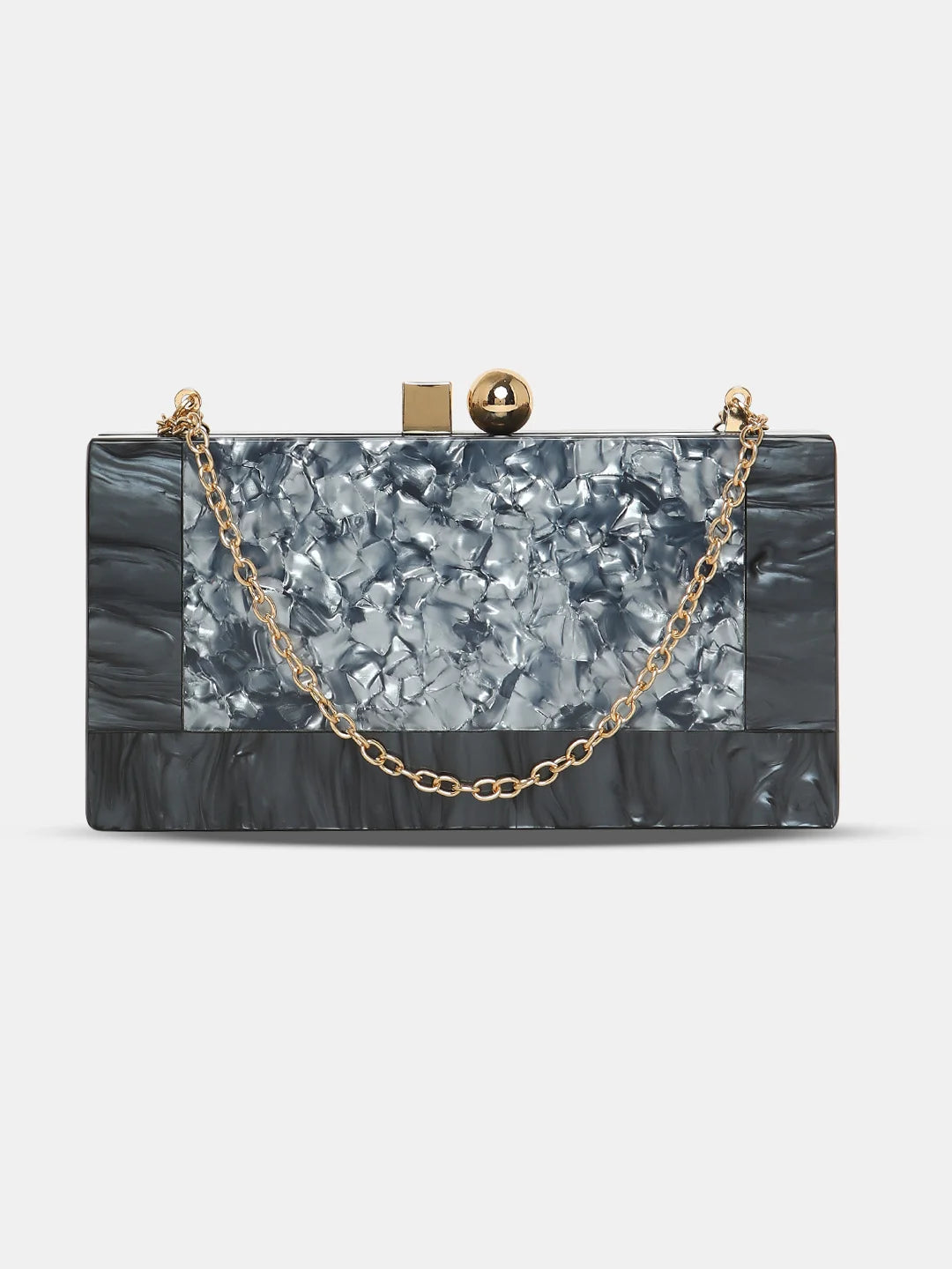 Caprese Gilia Small Grey Clutch - Image 9