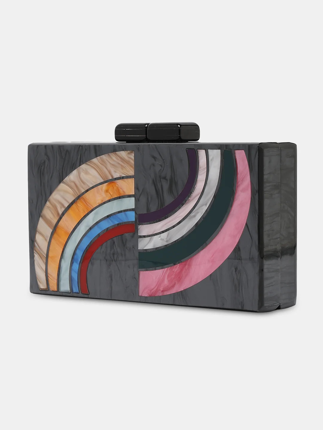 Caprese Greta Small Black Clutch - Image 4