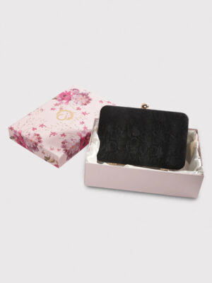 Caprese Party Lillie Medium Black Clutch