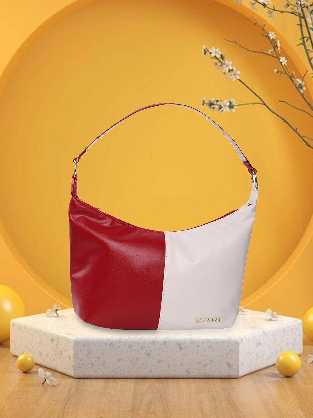 Caprese Lizzy Medium Red Hobo Bag - Image 2