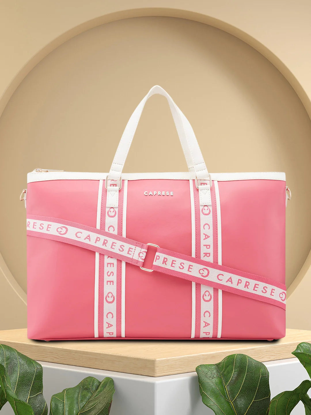 Caprese Trinity Large Fuchsia Laptop Bag - Image 2