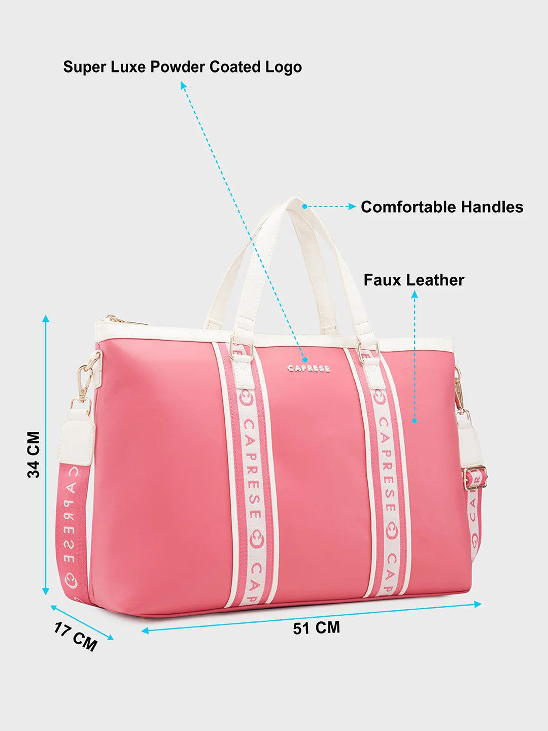 Caprese Trinity Large Fuchsia Laptop Bag - Image 6