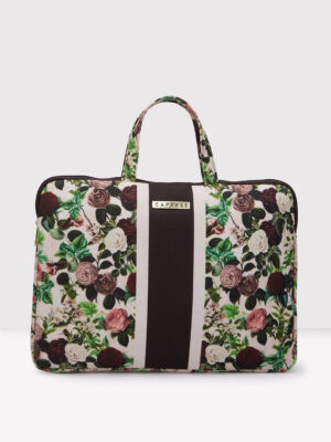 Caprese Blossom Large Burgundy Laptop Sleeve Bag