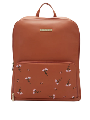 Caprese Adah Large Tan Laptop Backpack