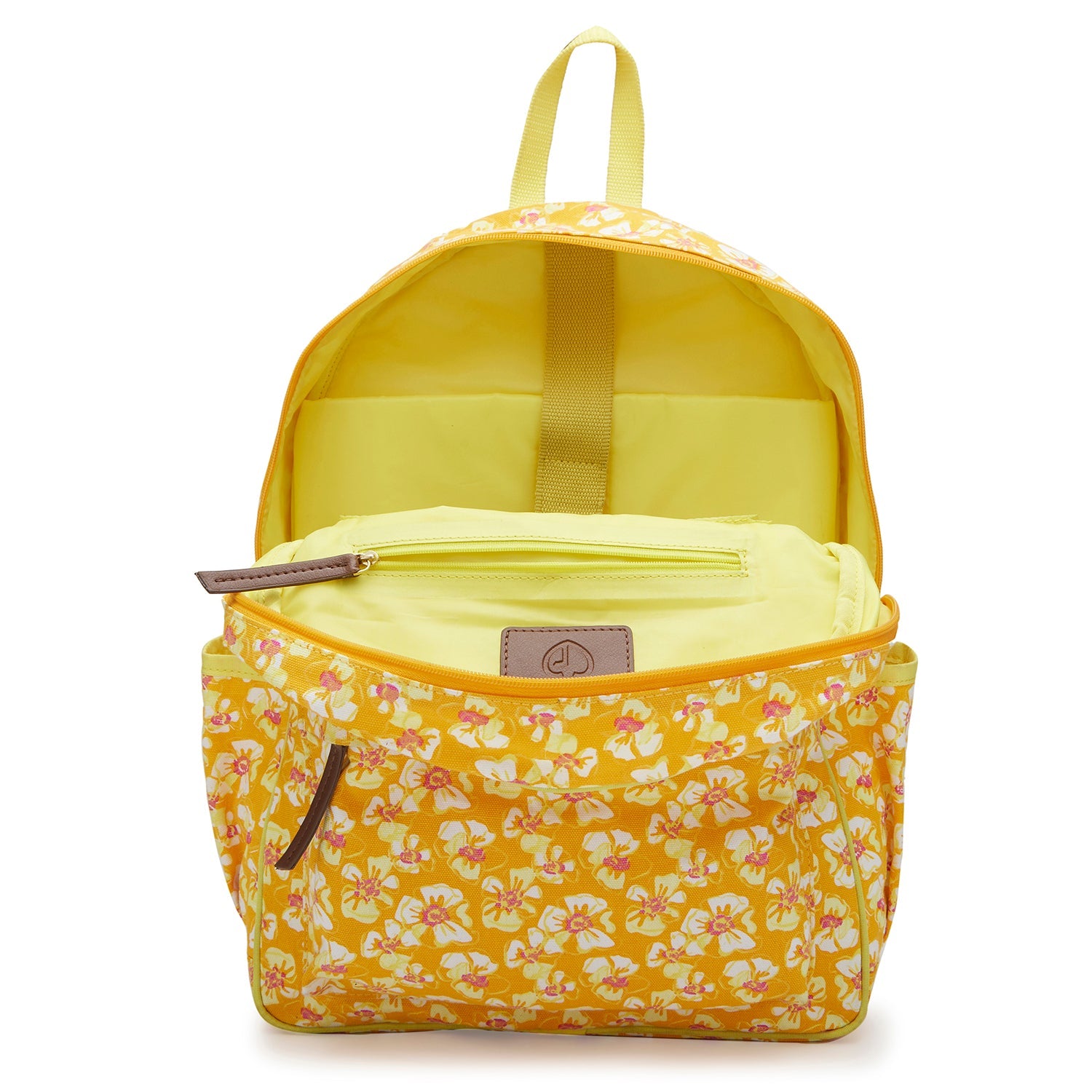 Caprese Blossom Large Yellow Laptop Backpack - Image 5