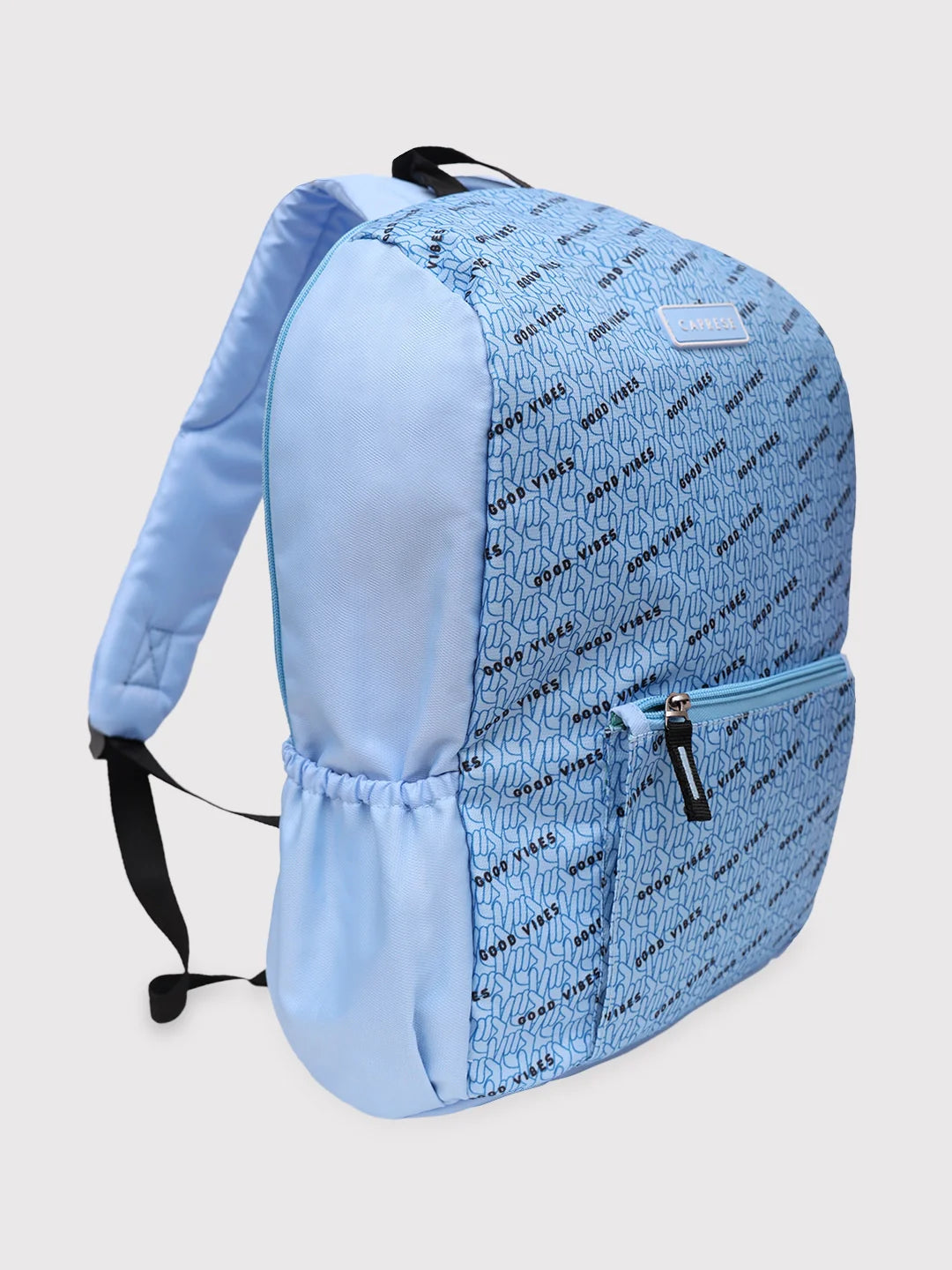 Caprese Zoe Large Light Blue Laptop Backpack - Image 3
