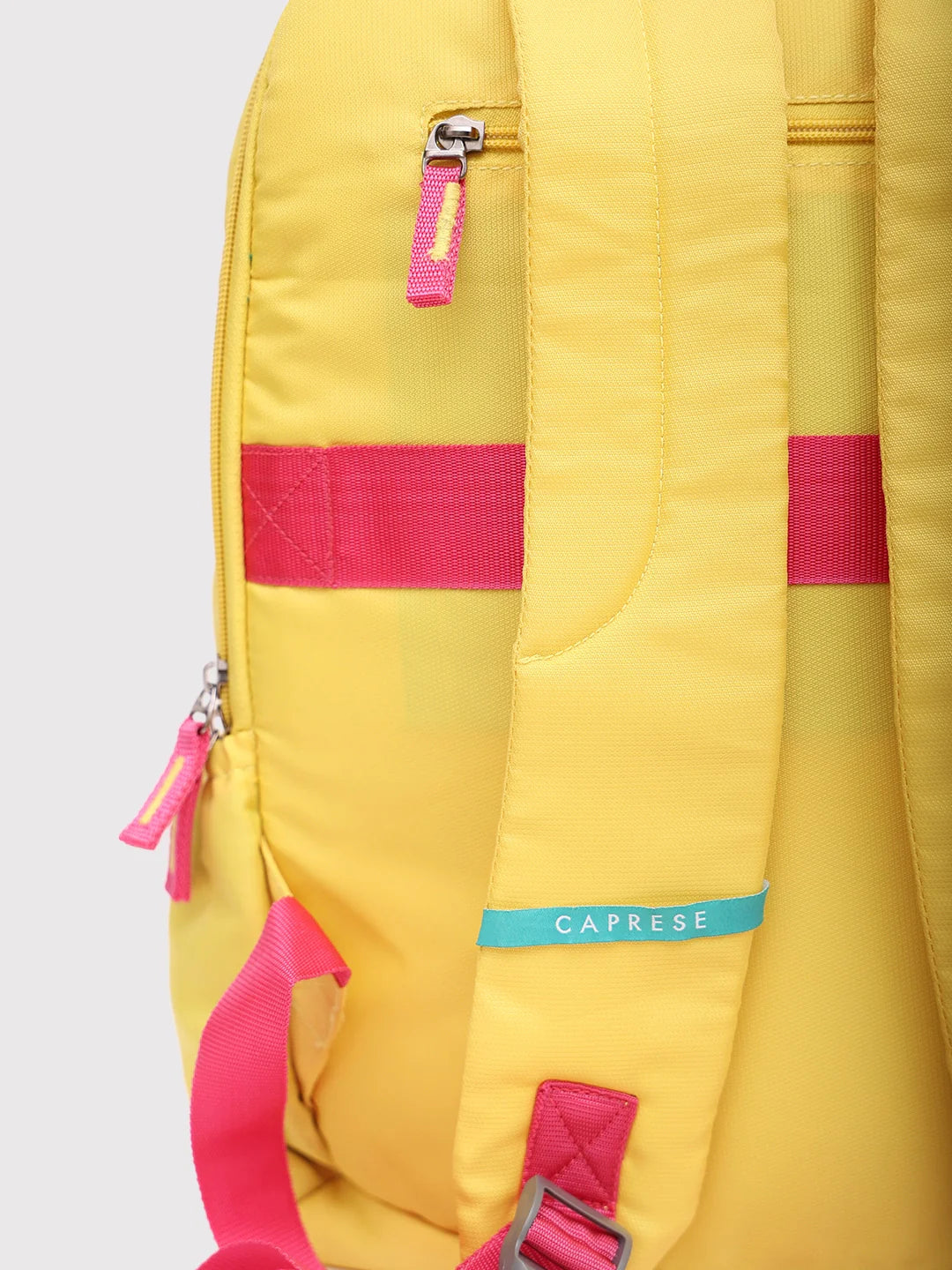 Caprese Zoe Large Yellow Laptop Backpack - Image 5