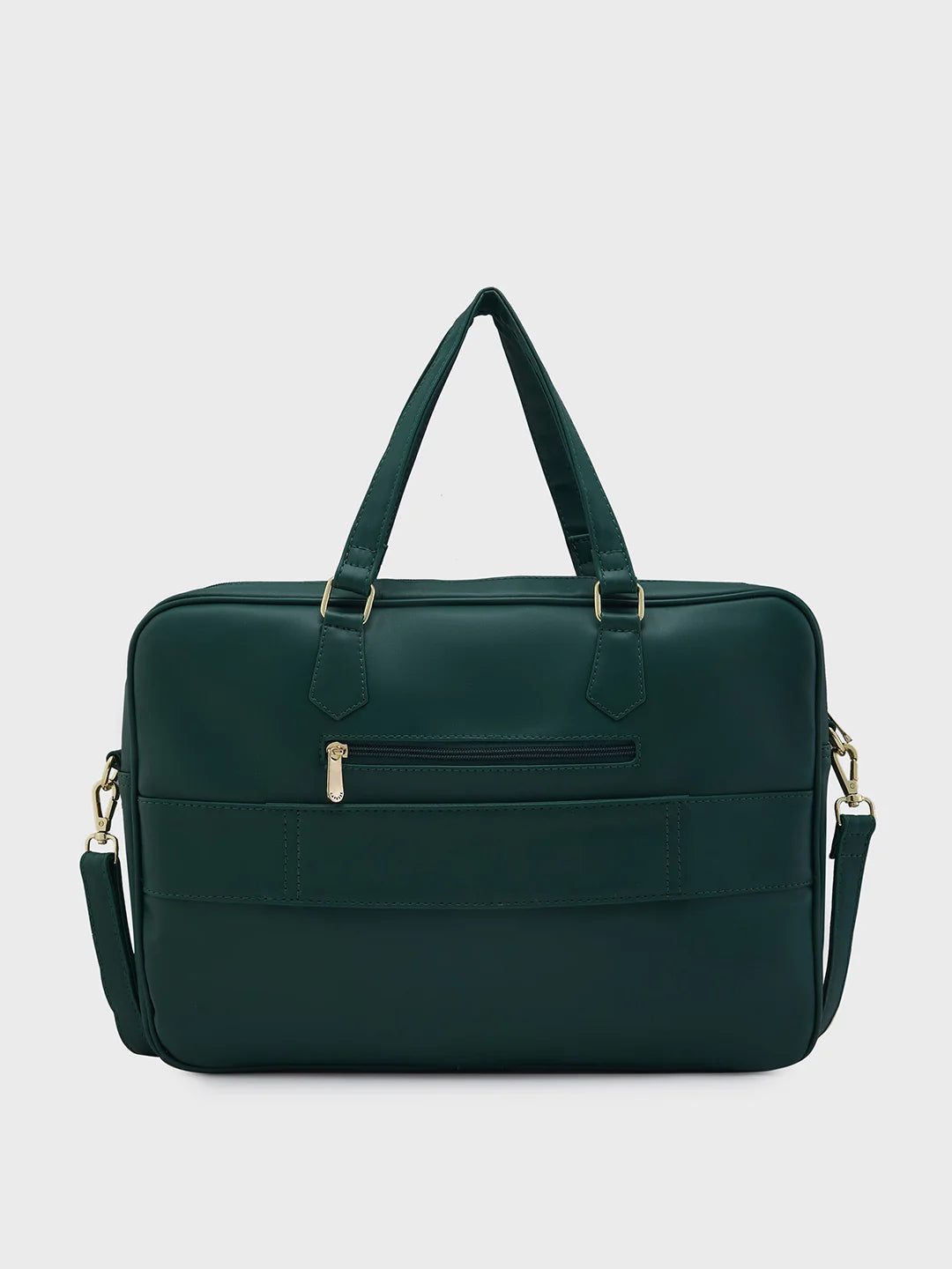 Caprese Dora Large Dark Green Laptop Bag - Image 4