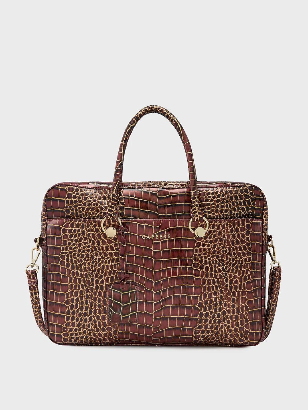 Caprese Miranda Large Burgundy Laptop Bag - Image 2