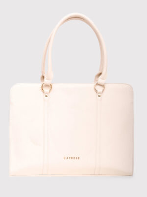Caprese Sienna Large Beige Laptop Bag