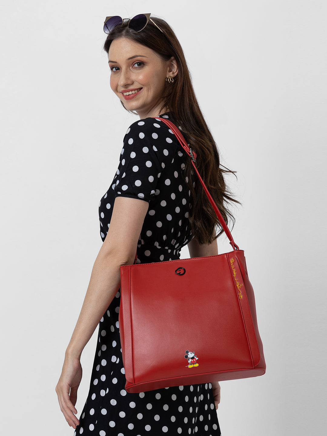 Caprese Disney Inspired Mickey Mouse Large Red Crossbody Bag - Image 2