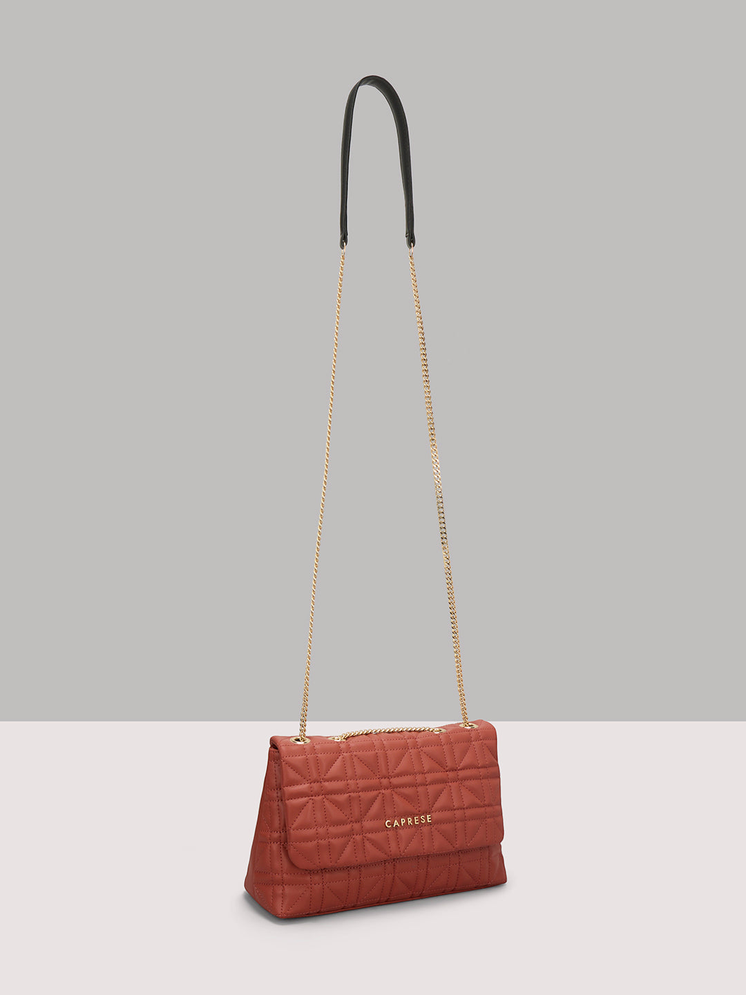 Caprese Aimee Medium Intense Rust Sling Bag - Image 3