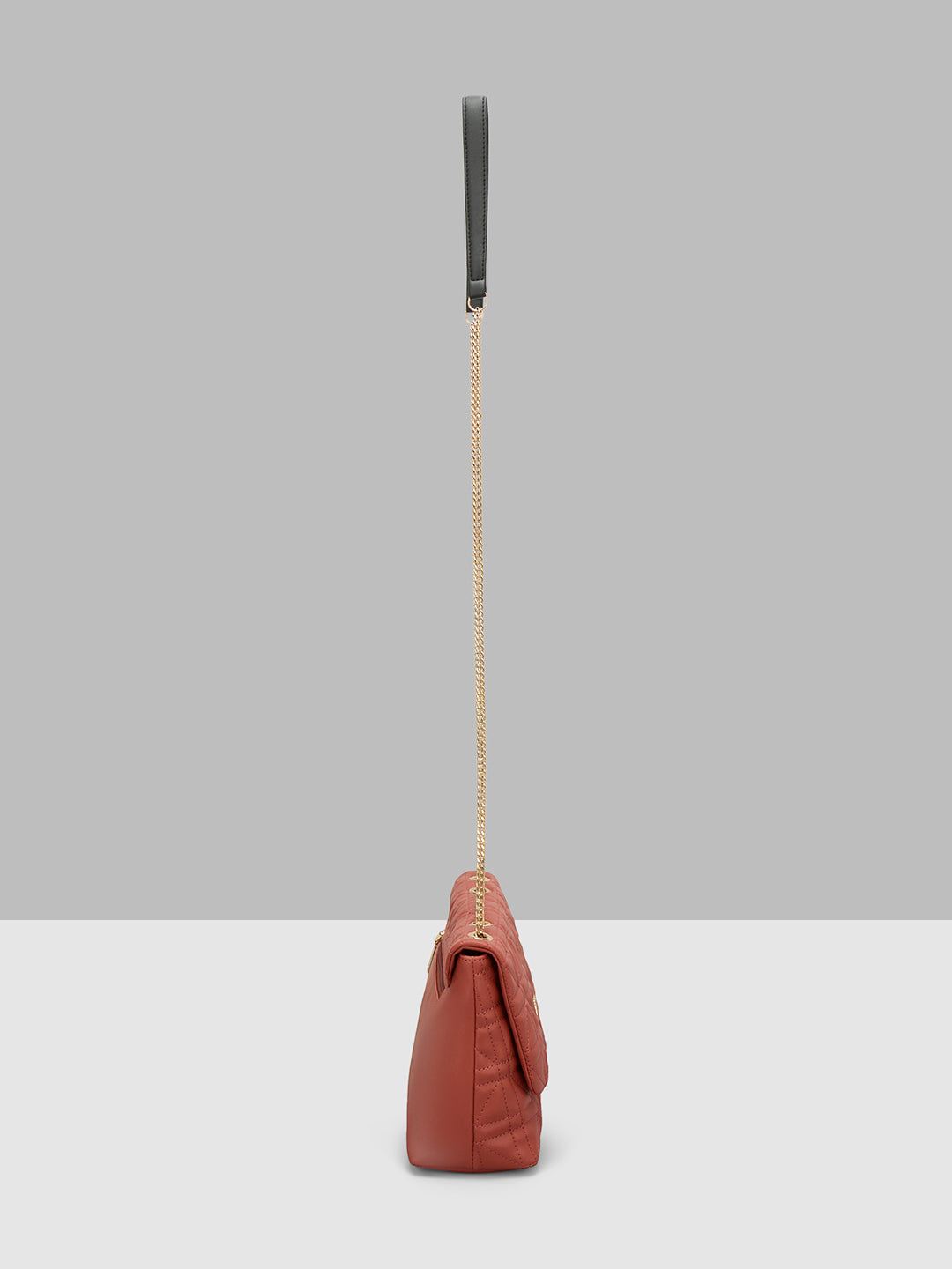 Caprese Aimee Medium Intense Rust Sling Bag - Image 5