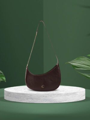 Caprese August Medium Dark Oak Sling Bag