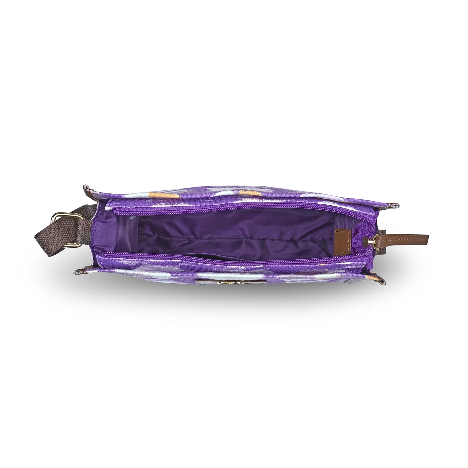 Caprese Enora Medium Purple Sling Bag - Image 6