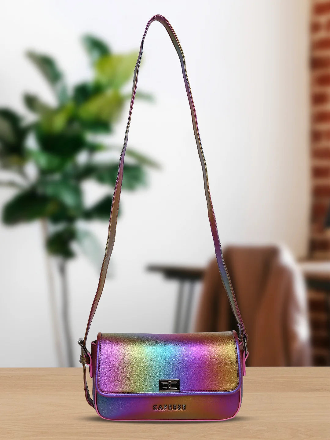 Caprese Iris Small Blue Sling Bag - Image 3