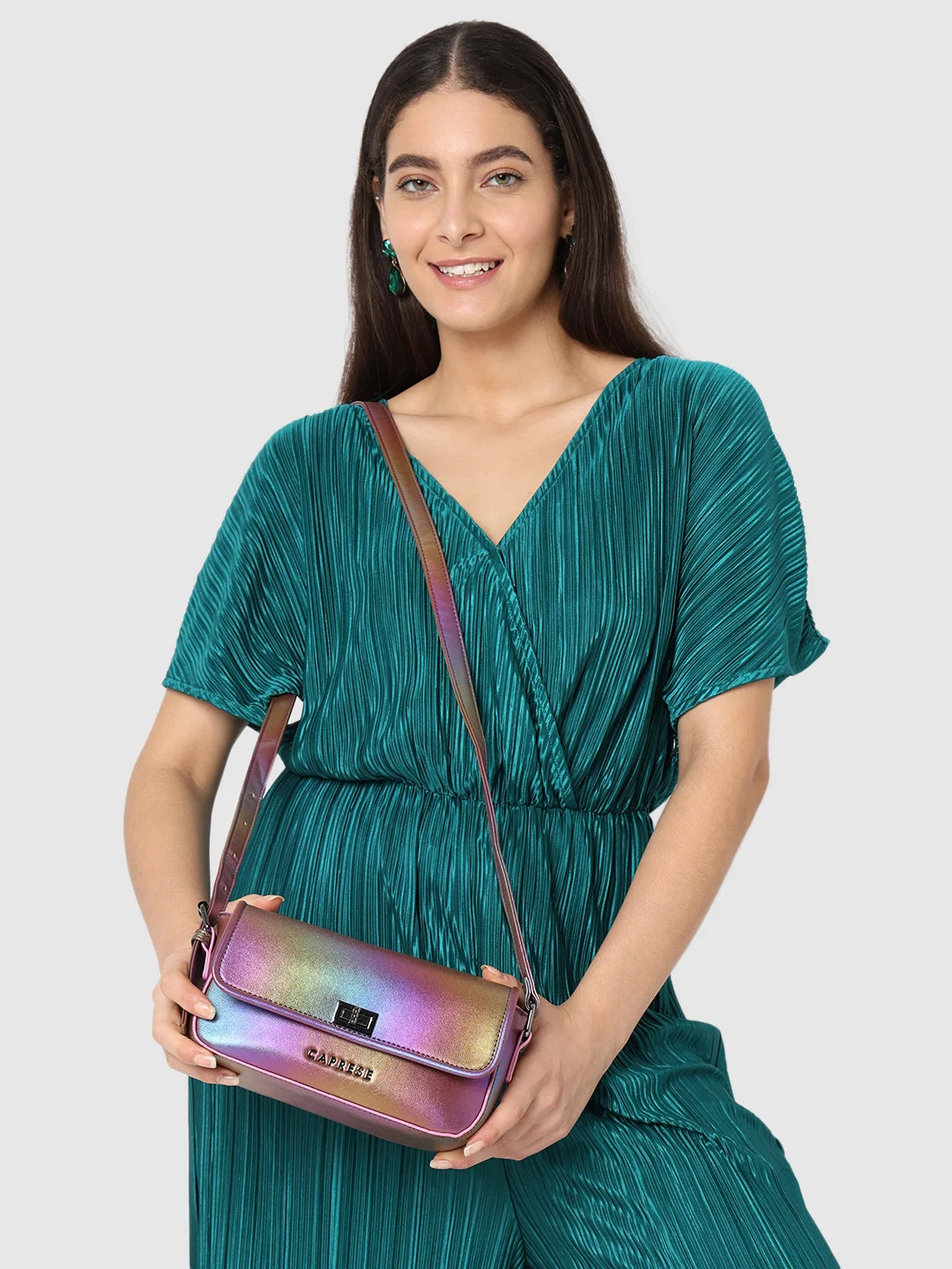 Caprese Iris Small Blue Sling Bag - Image 2