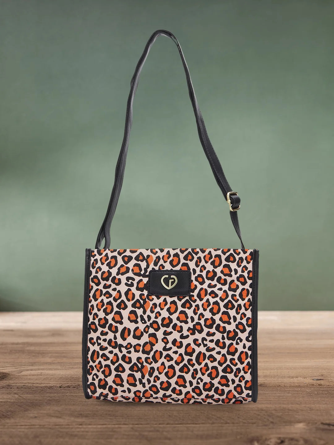 Caprese Karel Medium Orange Sling Bag - Image 2