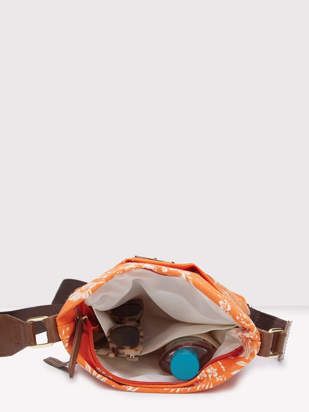 Caprese Kendall Medium Orange Sling Bag - Image 6