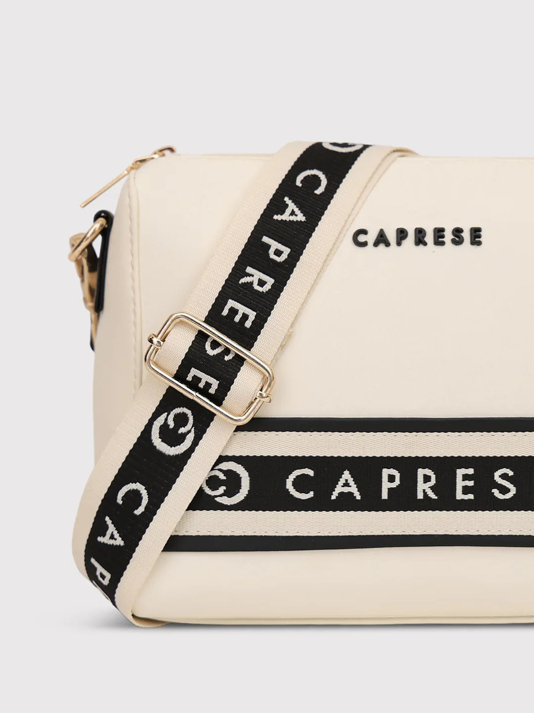 Caprese Trinity Medium Cream Sling Bag - Image 4