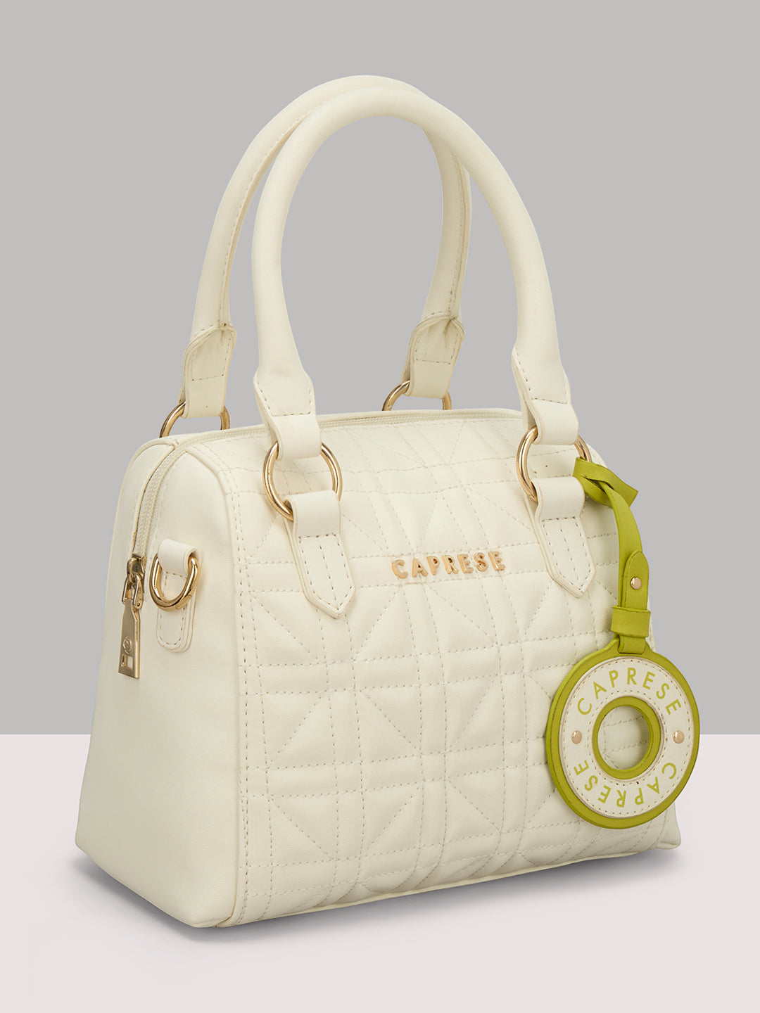 Caprese Aimee Small Alpine Oat Satchel Bag - Image 3
