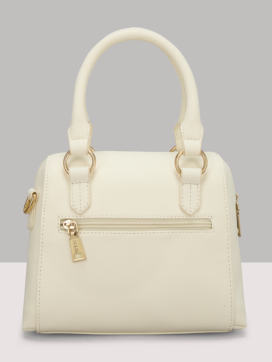 Caprese Aimee Small Alpine Oat Satchel Bag - Image 4