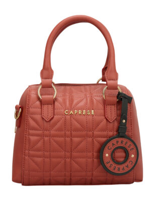 Caprese Aimee Small Intense Rust Satchel Bag