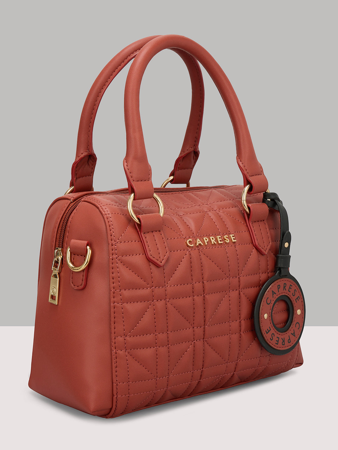 Caprese Aimee Small Intense Rust Satchel Bag - Image 3
