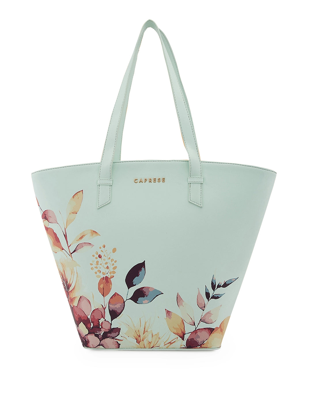 Caprese Alaya Large Green Satchel Bag