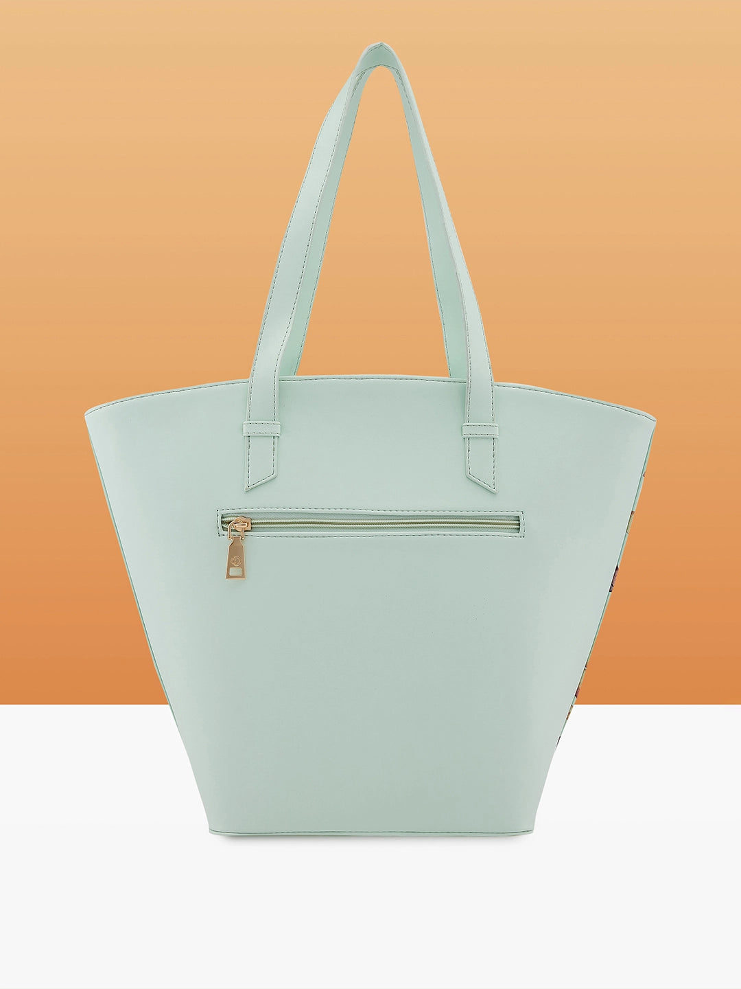 Caprese Alaya Large Green Satchel Bag - Image 5
