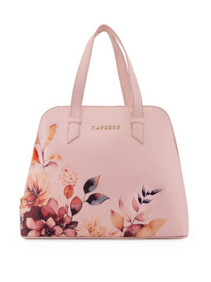 Caprese Alaya Medium Pink Satchel Bag