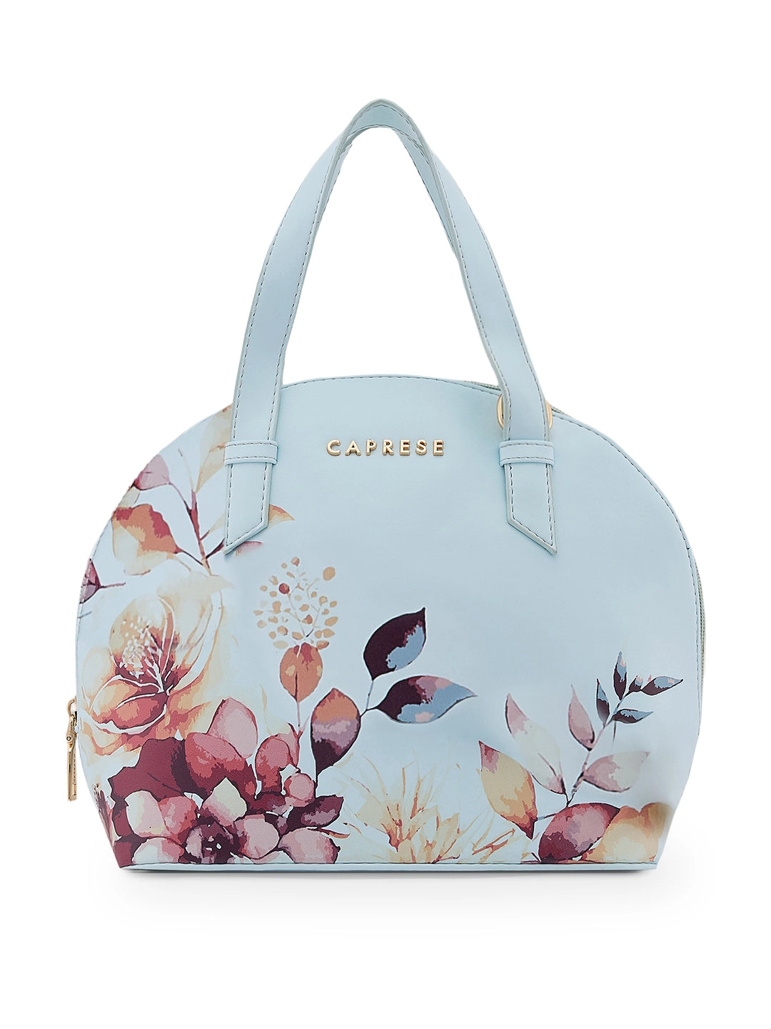 Caprese Alaya Small Blue Satchel Bag