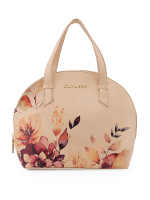 Caprese Alaya Small Brown Satchel Bag