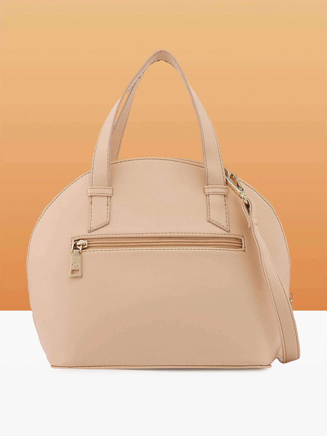 Caprese Alaya Small Brown Satchel Bag - Image 5
